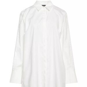 EMPORIO ARMANI Button-Up Shirt EU38 US2 XS White Grosgrain Trim